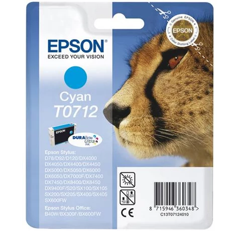 Eredeti Epson T0712 - Cyan (7,5ml)