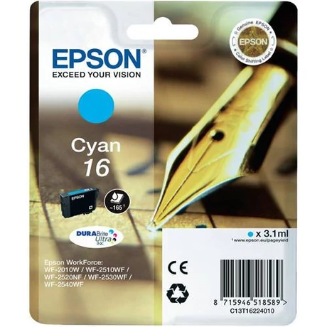 Eredeti Epson T1622 - cyan (3,1ml ~ 165 oldal)