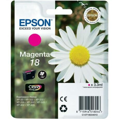 Eredeti Epson T1803 - magenta (3,3 ml ~ 180 oldal)