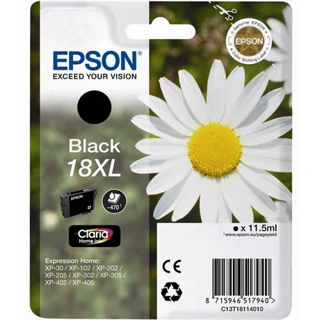 Eredeti Epson T1811 - fekete (11,5 ml ~ 470 oldal)