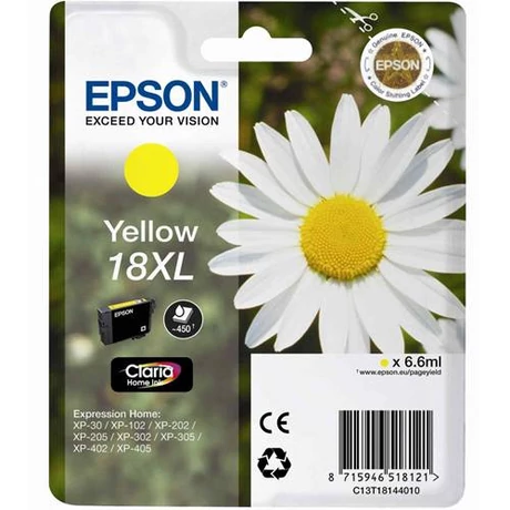 Eredeti Epson T1814 - yellow (6,6 ml ~ 450 oldal)