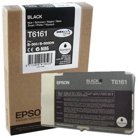 Eredeti Epson T6161 fekete ~ 3.000 oldal