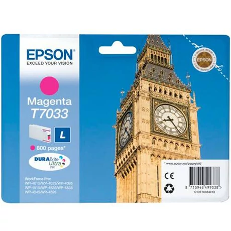 Eredeti Epson T7033 magenta - 800 oldal