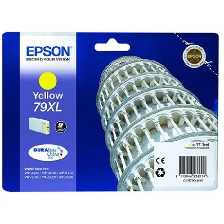 Eredeti Epson T7904 yellow - 17,1ml ~ 2.000 oldal