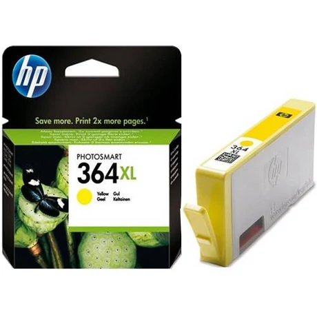 Eredeti HP 364XL yellow (CB325EE) - 15ml ~ 750 oldal