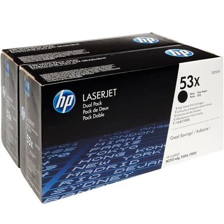 Eredeti HP 53X DUPLA (Q7553XD) - 2 x 7.000 oldal