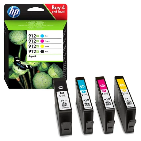 Eredeti HP 912XL - Multipack (BK+C+M+Y) 3YP34AE