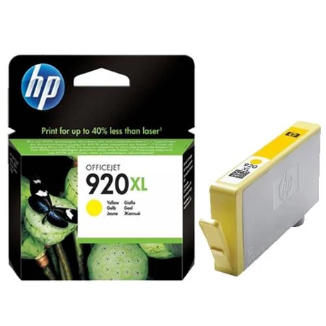 Eredeti HP 920 XL yellow (CD974A) - 6ml ~ 700 oldal