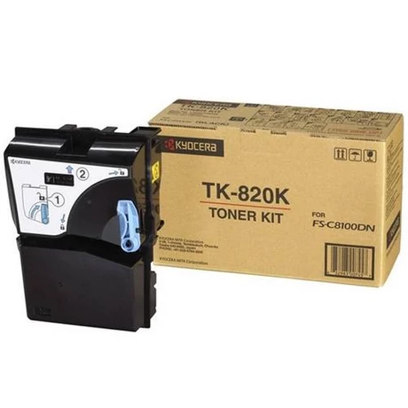 Eredeti Kyocera TK-820 black - 15.000 oldal