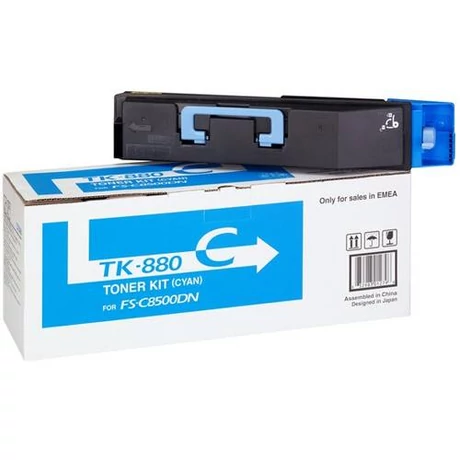 Eredeti Kyocera TK-880 cyan - 18.000 oldal