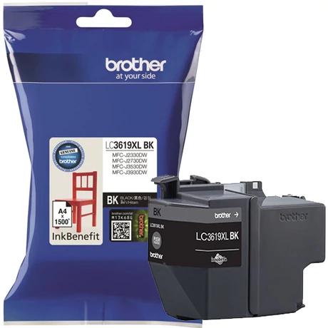 Eredeti Brother LC 3619XLBK fekete - 3.000 oldal