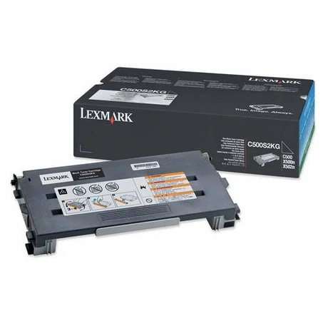 Eredeti Lexmark C500 bk - 2.500 oldal