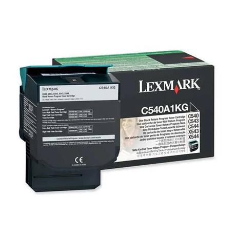 Eredeti Lexmark C540/543 bk - 1.000 oldal