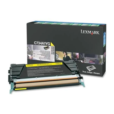 Eredeti Lexmark C734 yellow - 6000 oldal