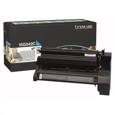 Eredeti Lexmark C752 cyan - 15000 oldal