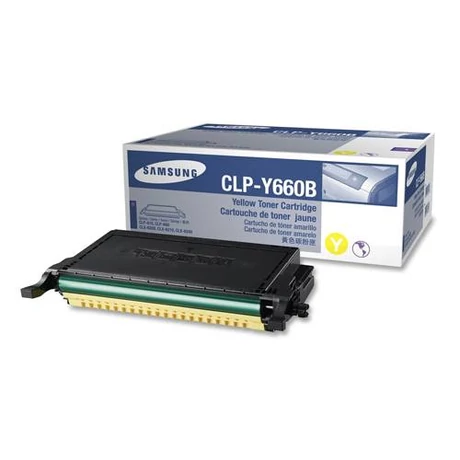 Eredeti Samsung CLP-Y660B sárga toner - 5.000 oldal