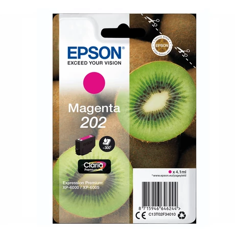 Eredeti Epson T02F3 magenta (C13T02F34010)- 4,1ml ~ 300 oldal