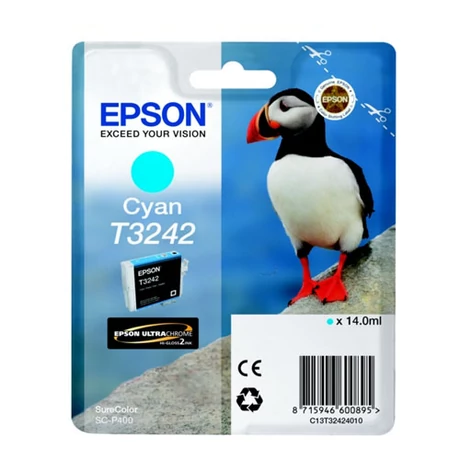 Eredeti Epson T3242 cyan -  (14ml ~ 980 oldal)