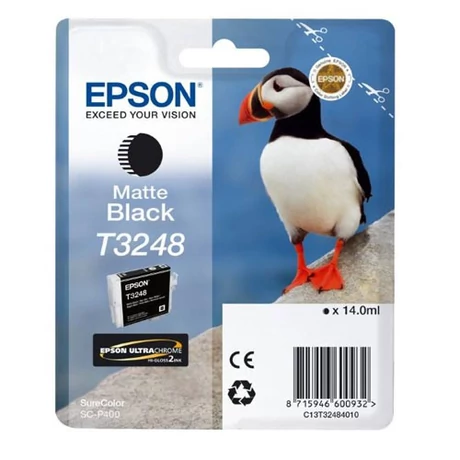 Eredeti Epson T3248 matt fekete - (14ml ~ 980 oldal)