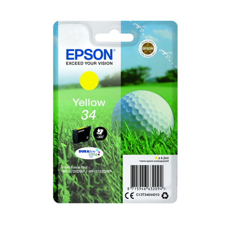 Eredeti Epson T3464 - sárga (4,2ml ~ 300 oldal)