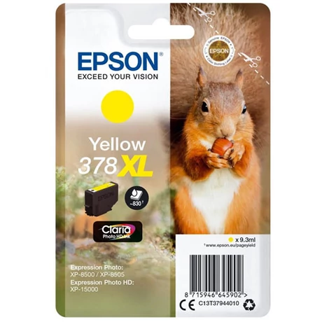 Eredeti Epson T3794 - yellow (11,2ml ~ 730 oldal)