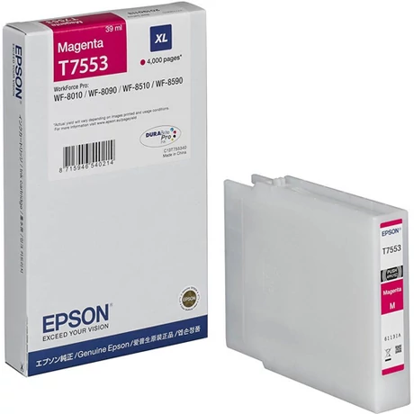 Eredeti Epson T7553 magenta - 39ml ~4.000 oldal