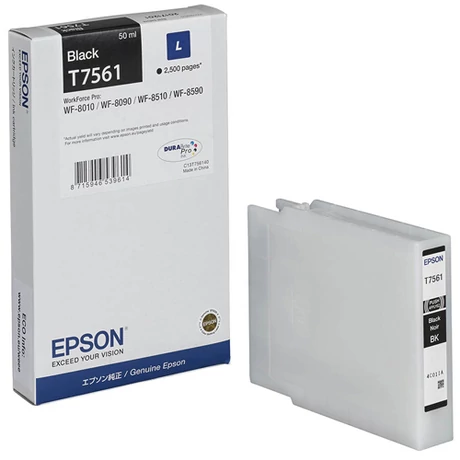 Eredeti Epson T7561 fekete - 50ml ~2.500 oldal