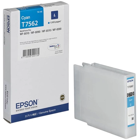 Eredeti Epson T7562 cyan - 14ml ~1.500 oldal