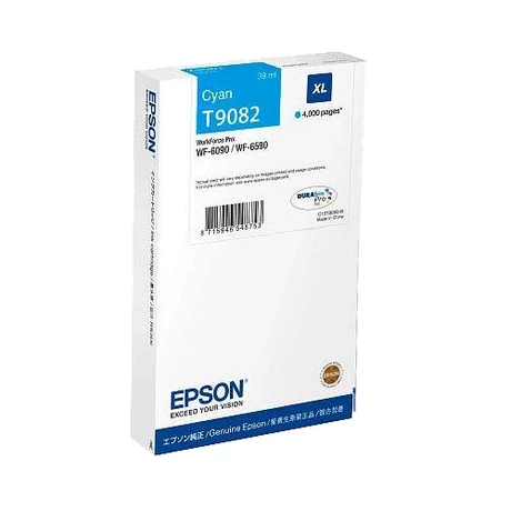 Eredeti Epson T9082 cyan - 39 ml ~ 4.000 oldal